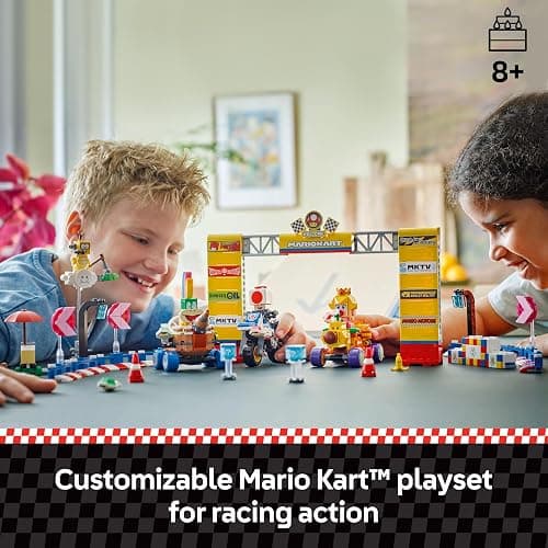 LEGO Super Mario: Mario Kart Baby Peach & Grand Prix Set Home Circuit - Nintendo Toy Building Set for Kids, Girls and Boys, Ages 8+ - Collectible Toy - Gift Idea for Birthdays - 72036 thumbnail 2