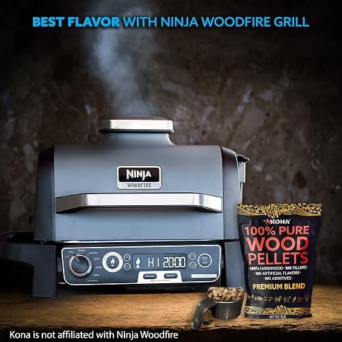 Kona Wood Pellets All Variety Pack, Intended for Ninja Woodfire Outdoor Grill, Wood Fire Oven & Smoker, 8, 1lb Resealable Bags thumbnail 3