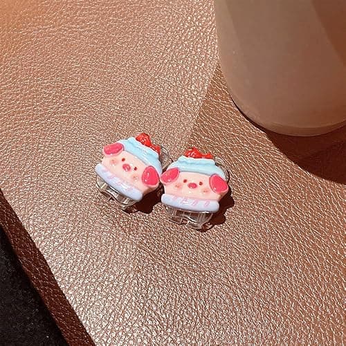 LALAPOPO Cute Charger Protector Compatible with iPhone 18W/20W Charger Adapter, Clear Kawaii Pink Pig Strawberry Pattern Design Cute Cable Case Saver Protector for Girls Women thumbnail 6