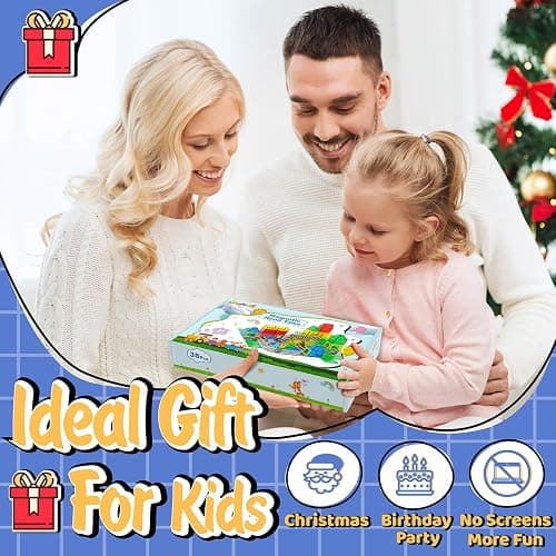Magnetic Tiles - Road Set, Magnetic Building Blocks, Preschool Montessori Toys Gift for 3+ Year Old Boys and Girls, Sensory Christmas Toys for Kids Aged 3-5 and 4-8, Ideas for Toddler with Autism thumbnail 6