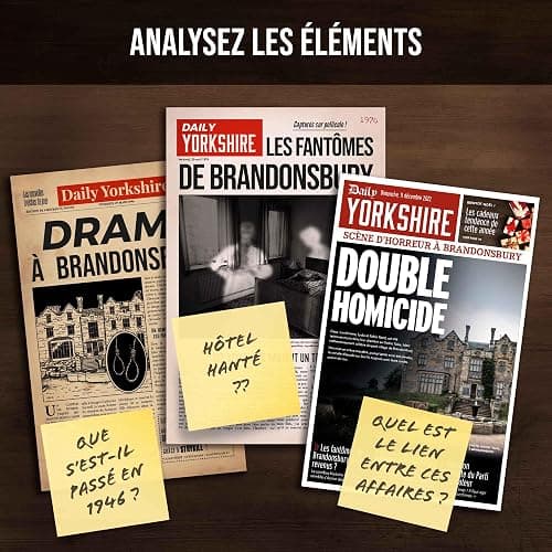 Dossiers Criminels - Les Fantômes de Brandonsbury : Découvrez Les Secrets Obscurs d'un Hôtel Maudit - Jeu de Societe Escape Game - Jeu d’Enquête Immersif et Collaboratif - 1-6 Joueurs thumbnail 4