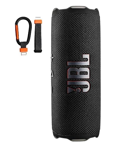 JBL FLIP 7 (Black) Waterproof Portable Speaker Bundle with X-Halo Hardcase (Black) thumbnail 5