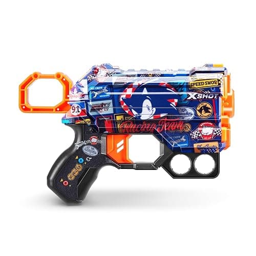 XSHOT Skins Menace - Sonic Race Team (2 Pack + 16 Darts) by ZURU, Easy Reload, Air Pocket Dart Technology, Toy Foam Dart Blaster for Kids, Teens, Adults, Frustration Free Packaging thumbnail 3