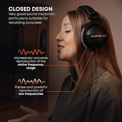 beyerdynamic DT 770 PRO Studio Headphones - 250 Ohm thumbnail 5
