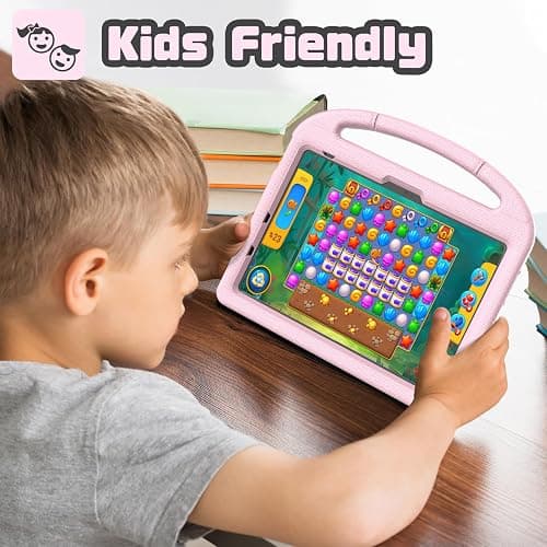 YIHE Kids Case for iPad (A16) 11th Generation 11 Inch 2025 & iPad 10th Generation 10.9 inch 2022, with Built-in Screen Protector and Stable Stand, Full Body Shockproof Protective Cover - Light Pink thumbnail 5