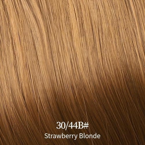 KooKaStyle Invisible Wire Hair Extensions Long Wavy Layered Synthetic Hair Extensions with Transparent Wire Adjustable Size 6 Secure Clips Strawberry Blonde Hairpieces for Women 16 Inch thumbnail 5