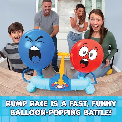 Rump Race Balloon Popping Battle Board Game Family Game Night, Party Game | Family Game, Kids Games, Multi-Player, Board Games for Family Night, Preschool Toys, Family Game Night, Travel Games, thumbnail 2