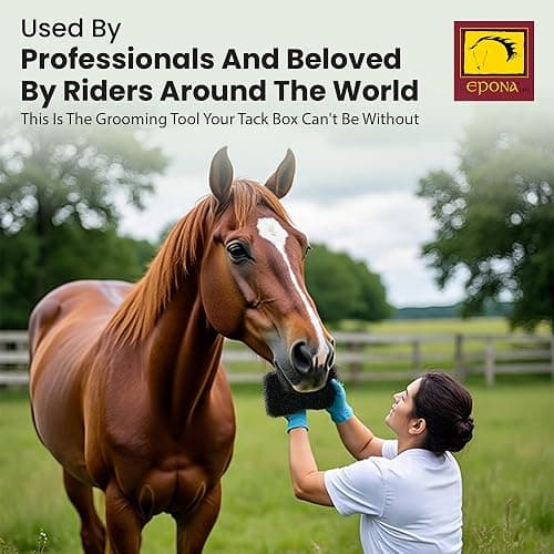 Epona Tiger’s Tongue Horse Groomer – Deep Cleaning Scrubber & Massager for Horses – Removes Dirt, Dried Sweat Marks & Dander – Gentle Grooming Tool for Body, Legs & White Markings thumbnail 4