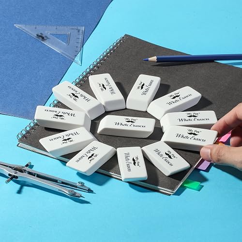 Mr. Pen- Erasers, Pencil Eraser, 12 Pack, White Erasers, Eraser, Eraser Pencil thumbnail 2