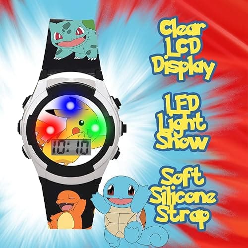 Accutime Kids Pokemon Digital LCD Quartz Watch for Boys, Girls, and Adults All Ages thumbnail 3