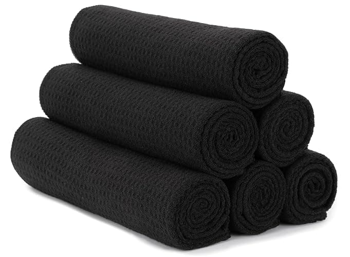 S&T INC. Microfiber Gym Towels, Yoga Towel for Home and Gym Bag, 16 Inch x 27 Inch, 6 Pack - Image 1