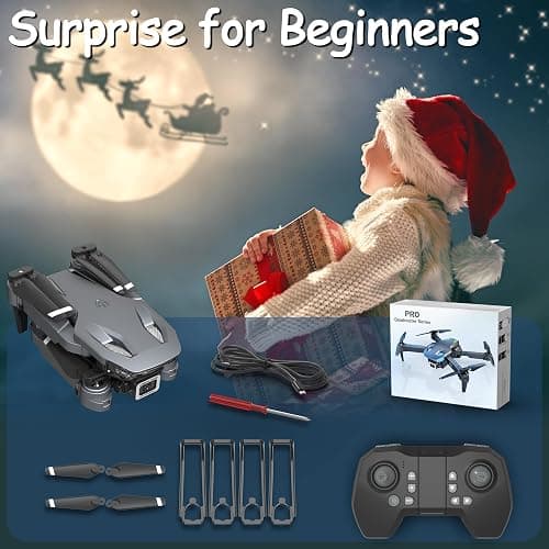 Wipkviey T28 Drone with Camera for Adults 1080P, Foldable RC FPV Quadcopter for Beginners, with Altitude Hold, 3D Flips, Gesture Selfie, Waypoint Flight, 2 Batteries, Ideal Gift for Kids, Boys & Girls thumbnail 6