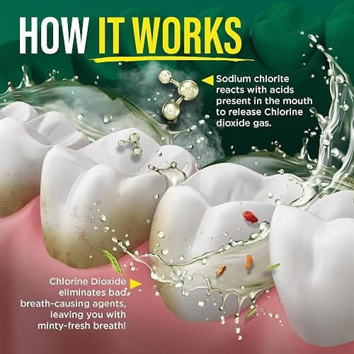 GuruNanda Fresh Breath Mouthwash, ADA-Accepted, Alcohol & Fluoride-Free, Sodium Chlorite, Essential Oils & Vitamins, 12-Hrs Fresh Breath, Wild Mint, 16 oz - 2 Pack thumbnail 4