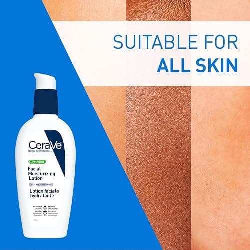 CeraVe Facial Moisturizing Lotion Pm | Ultra Lightweight, Night Face Moisturizer With Hyaluronic Acid | Fragrance Free, 89 Milliliters (1 Pack) thumbnail 4