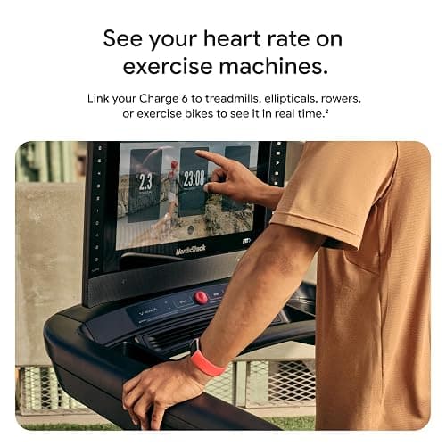 Google Fitbit Charge 6 - Fitness Tracker - Obsidian/Black | Google apps, heart rate on exercise equipment, 3-month Google Health Premium membership included, small and large bands thumbnail 3