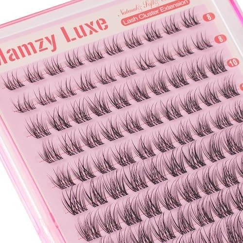 Wispy Lash Clusters Natural 8-14MM Eyelash Clusters CC Invisible Band Short Curly Cluster Eyelash Extensions DIY Versatile Eye Lashes Clusters Extension by MAMZY LUXE thumbnail 8
