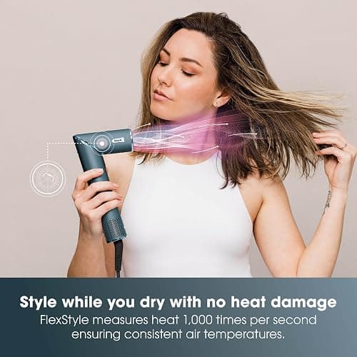 Shark FlexStyle 5-in-1 Air Styler & Hair Dryer, Auto-Wrap Curlers, FrizzFighter Finishing Tool, Oval Brush, Concentrator, Clips & Storage Bag, No Heat Damage HD456TLUK thumbnail 4