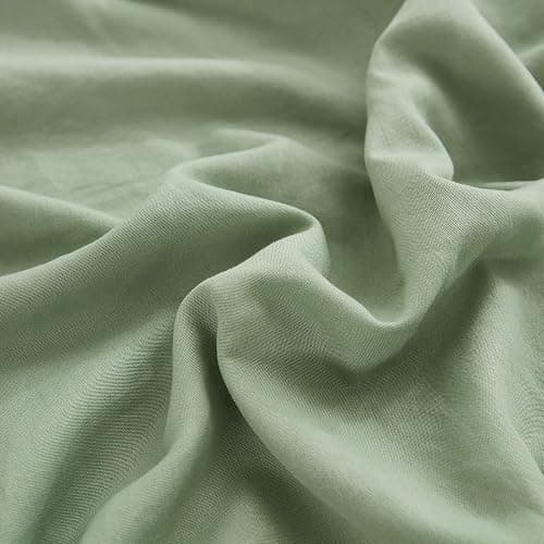 Sage Green Body Pillow Cover 20x54inches Long Pillowcase Ruffled Pillowcases Shabby Chic Ruffled Fringe Decor Body Ruffled Pillow Sham Cute Pillowcase (1 Body, Sea Green) thumbnail 9