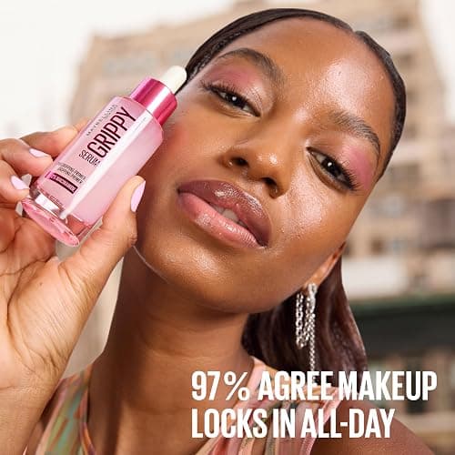 Maybelline Makeup Primer, The Grippy Serum Primer for Face, up-to 24H grip, Ultra-Blendable, Fresh plumped skin look, Water-based & Vegan formula, Suitable for all skin types, Maybelline New York thumbnail 5