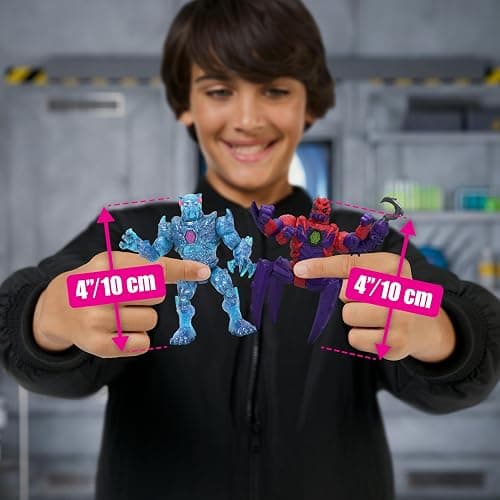 MrBeast Lab Hybrids Multi Pack, Reveal Different Hybrid Parts to Create 2 Mix & Match Action Figures, Plus Parts of The Golden Panther Dragon, Fuse Beast Combinations, Spider vs Energy Panther thumbnail 2