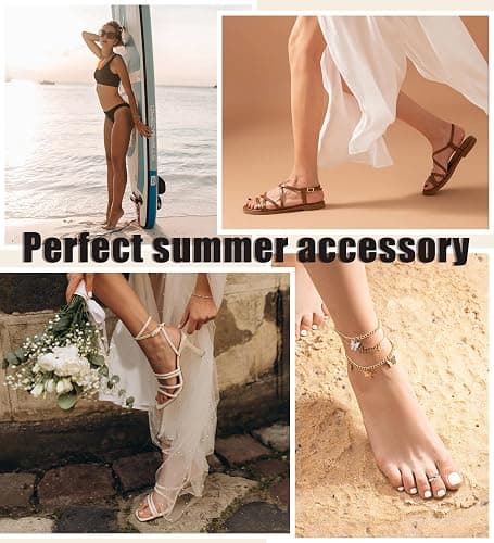 Xozeu 4PCS 14K Gold Plated Toe Rings, White Gold Plated Toe Rings for Women Hug CZ Triple Twist Simple Band Open Toe Rings Beach Foot Jewelry Adjustable thumbnail 7