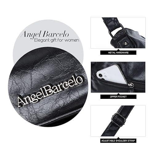 Angel Barcelo Crossbody Bags for Women,Ultra Soft Leather Purses for Women thumbnail 5