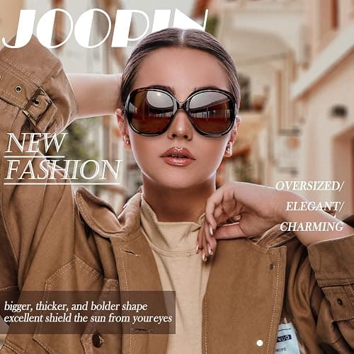 Joopin Oversized Sunglasses Womens Trendy Polarized Large Driving Sun Glasses Ladies UV Protective Big Sunnies Shades thumbnail 3