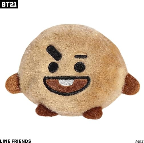 Aurora® Lovable BT21 Palm Pals™ SHOOKY Stuffed Animal - Collectible Fun - Delightful Cuteness - Brown 5 Inches thumbnail 5