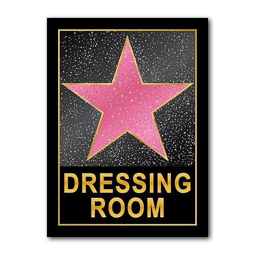 HK Studio Dressing Room Decor for Teen Girls 10" x 15" - Pink Star Y2K Room Decor Aesthetic - Image 1