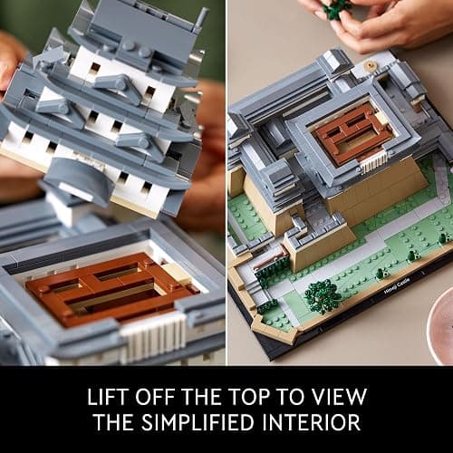 LEGO Architecture Landmarks Collection: Himeji Castle 21060 Building Set, Build & Display this Collectible Model for Adults, Fun Gift for Lovers of Japan, Famous Japanese Buildings, History and Travel thumbnail 5