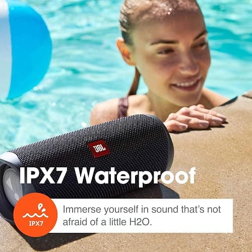 JBL Flip 5 (Black) + Bundle with divvi! Protective Hardshell Case thumbnail 6