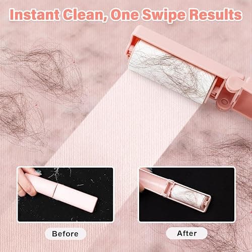 16 Pack Travel Lint Roller with 360 Sheets, Mini Portable Lint Remover | with 4 Handles & 12 Refills,Reusable Pet Hair Remover for Clothes with Cover, Easy to Clean for Luggage Use thumbnail 6