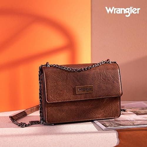 Wrangler Flap Crossbody Purse for Women Shoulder Bag Vintage Wallets with Chain Strap thumbnail 3