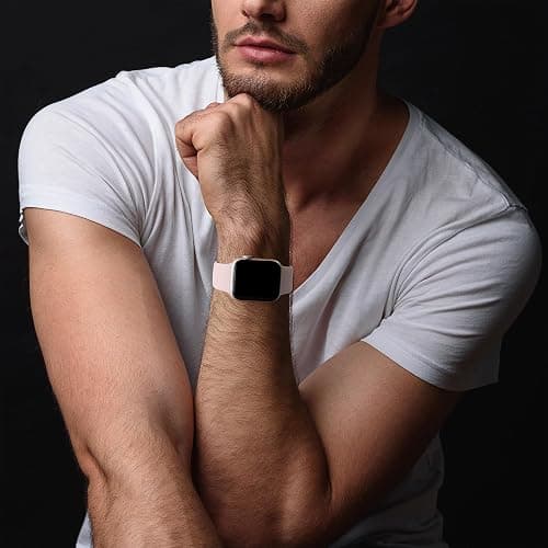 Sycamond Silicone Band Compatible with Apple Watch 41mm 38mm 40mm 49mm 46mm 45mm 42mm 44mm, Replacement Sport Strap Wristband for iWatch Series 11 10 9 8 7 6 5 4 SE Ultra 3 2 1 Women Men thumbnail 5