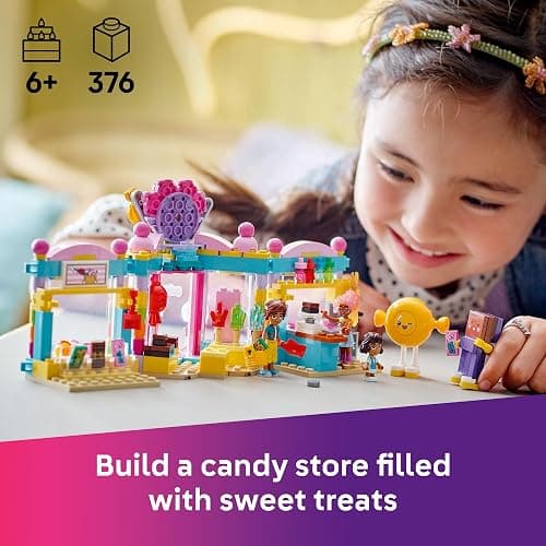 LEGO Friends Heartlake City Candy Store Building Toy - Pretend Playset for Kids, Girls & Boys, Ages 6+ - Gift for Birthdays - W/ 2 Minidolls, a Micro-Doll, and a Cat Figure - 42649 thumbnail 2