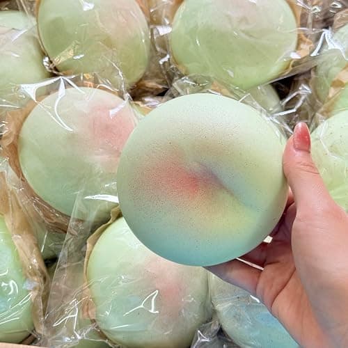 Cheese Slow Rising Squishy Toy, Soft Foam Stress Relief Squeeze, Sticky Food Squishies, Bread and Butter Squishy Style for Desk Decor or Gift (Green) - Image 1