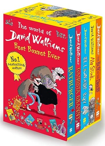 David Walliams Series 1 - Best Box Set Ever 5 Books Collection Set (Billionaire Boy, Mr Stink, The Boy in the Dress, Gansta Granny, Rat burger) - Image 1