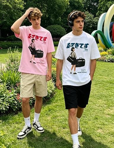 Bealin Mens Graphic Tees Oversized Creative Graffiti Short Sleeve Shirts Summer Casual Rapper Streetwear Y2k Tops Tshirt thumbnail 5