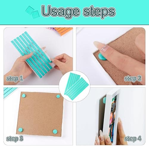 Feosky Adhesive Poster Sticky Tack Putty, Reusable and Removable Adhesive Putty, Mounting Putty for displaying Wall Paintings, Picture, Decoration, Crafts (Blue, Pack of 3) thumbnail 5