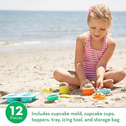 Melissa & Doug Sunny Patch Seaside Sidekicks Sand Cupcake Play Set thumbnail 3