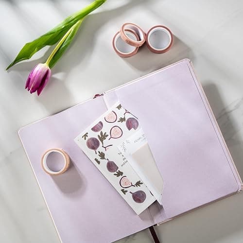 DIVERSEBEE Hardcover Lined Journal Notebook, Medium A5 (5.8 x 8.3 inches), 192 Pages, Thick Paper, Aesthetic Journals for Writing, Office School Bible Journaling Supplies (Figs) thumbnail 4