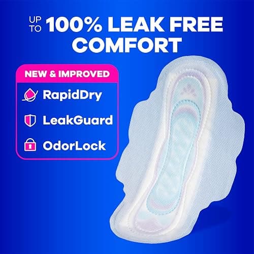 Always Ultra Thin Pads with Wings, Size 2, Long Super, 58 Count thumbnail 2