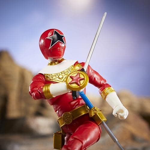 Power Rangers Lightning Collection Zeo Red Ranger 6-Inch Premium Collectible Action Figure Toy with Accessories thumbnail 2