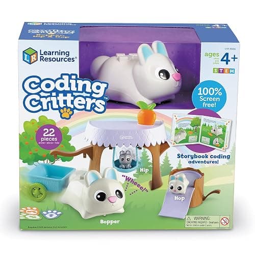 Learning Resources Coding Critters Bopper - 22 Pieces, Ages 4+,Screen-Free Early Coding Toy for Kids, Interactive STEM Coding Pet, Preschool Learning Toys thumbnail 9