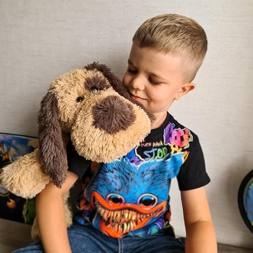 WEIGEDU Floppy Stuffed Dog Puppy Plush Toy, 20 inch, Brown | Huggable Beagle Labrador Retriever Stuffed Animal Dogs, Lying Down, Super Soft, for Kid Girl Boy Baby Christmas Birthday Gift thumbnail 8