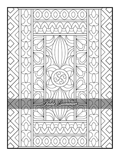 100 Amazing Patterns: An Adult Coloring Book with Fun, Easy, and Relaxing Coloring Pages thumbnail 58