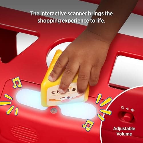Radio Flyer Toddler Shopping Cart Walker with Wheels, Lights, and Sound for ages1+, Educational and Imaginative Play and Walk Behind thumbnail 5