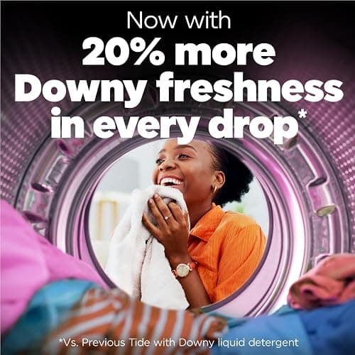 Tide Plus Boost of Ultra Downy Liquid Laundry Detergent, April Fresh Scent, 92 fl oz, 65 Loads, Laundry Detergent Liquid with Long-Lasting Freshness thumbnail 4