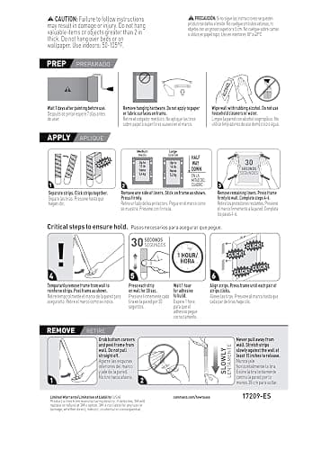 Command 15 lb & 10 lb Large and Medium 16 Pairs Picture Hanging Strips (32 Strips), Damage-Free Hangers for Picture Frames, No Tools Required, Great for Home Room Wall Decor, White Adhesive thumbnail 11