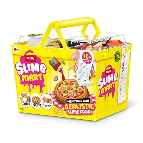 Slime Mart Small Basket by ZURU, Compound Slime Toy, Arts & Crafts for Kids and Kidults, Soft Slime Making Kit - Slime Kit for Girls Ages 6-10, Pizza thumbnail 5